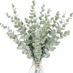 10PCS Gold Eucalyptus Leaf Artificial Plants Diy Christmas Fake Plant Flower Bouquet Ornament Home Garden Party Wedding Decor - Image 3