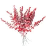 10PCS Gold Eucalyptus Leaf Artificial Plants Diy Christmas Fake Plant Flower Bouquet Ornament Home Garden Party Wedding Decor - Image 4