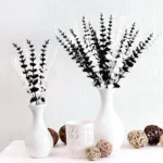 10PCS Gold Eucalyptus Leaf Artificial Plants Diy Christmas Fake Plant Flower Bouquet Ornament Home Garden Party Wedding Decor - Image 5