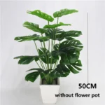 45-90cm Tropical Palm Tree Large Monstera Artificial Plants Large Coconut Tree With Foliage Wedding Home Garden Balcony Decor - Image 4