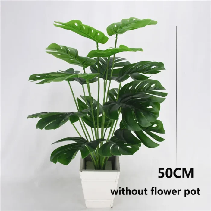 45-90cm Tropical Palm Tree Large Monstera Artificial Plants Large Coconut Tree With Foliage Wedding Home Garden Balcony Decor - Image 4