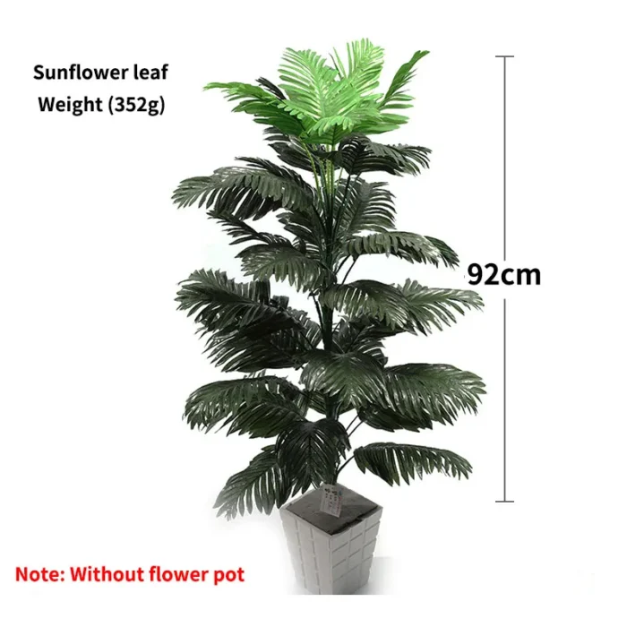 45-90cm Tropical Palm Tree Large Monstera Artificial Plants Large Coconut Tree With Foliage Wedding Home Garden Balcony Decor - Image 1