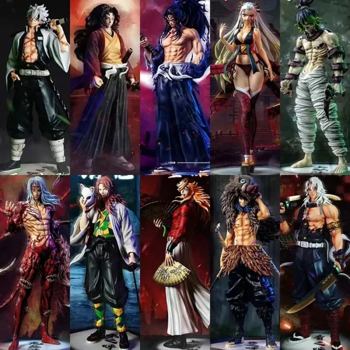 Anime Demon Slayer Kimetsu No Yaiba Figure Giyuutarou Daki Kokushibo Tsugikuni Yoriichi Douma Inosuke Action Figures Model Toys - Image 1