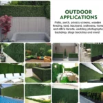 Artificial Plants Grass Wall Backdrop Decoration Boxwood Hedge Panels for Indoor Outdoor Home Garden Balcony Decor Wedding Party - Image 2
