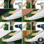 Artificial Plants Grass Wall Backdrop Decoration Boxwood Hedge Panels for Indoor Outdoor Home Garden Balcony Decor Wedding Party - Image 5