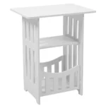Bedside Table Furniture Decor Coffee End Small Desk Square Space Pvc Wood Plastic Board for Bedroom Tables - Image 2