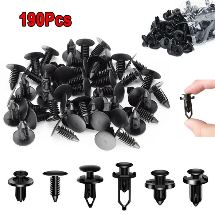 Car Retainer Clips 6 Popular Sizes Fasteners Automotive Plastic Clips Kit Auto Trim Panel Clip Mixed Car Body Bumper Rivet - Image 1