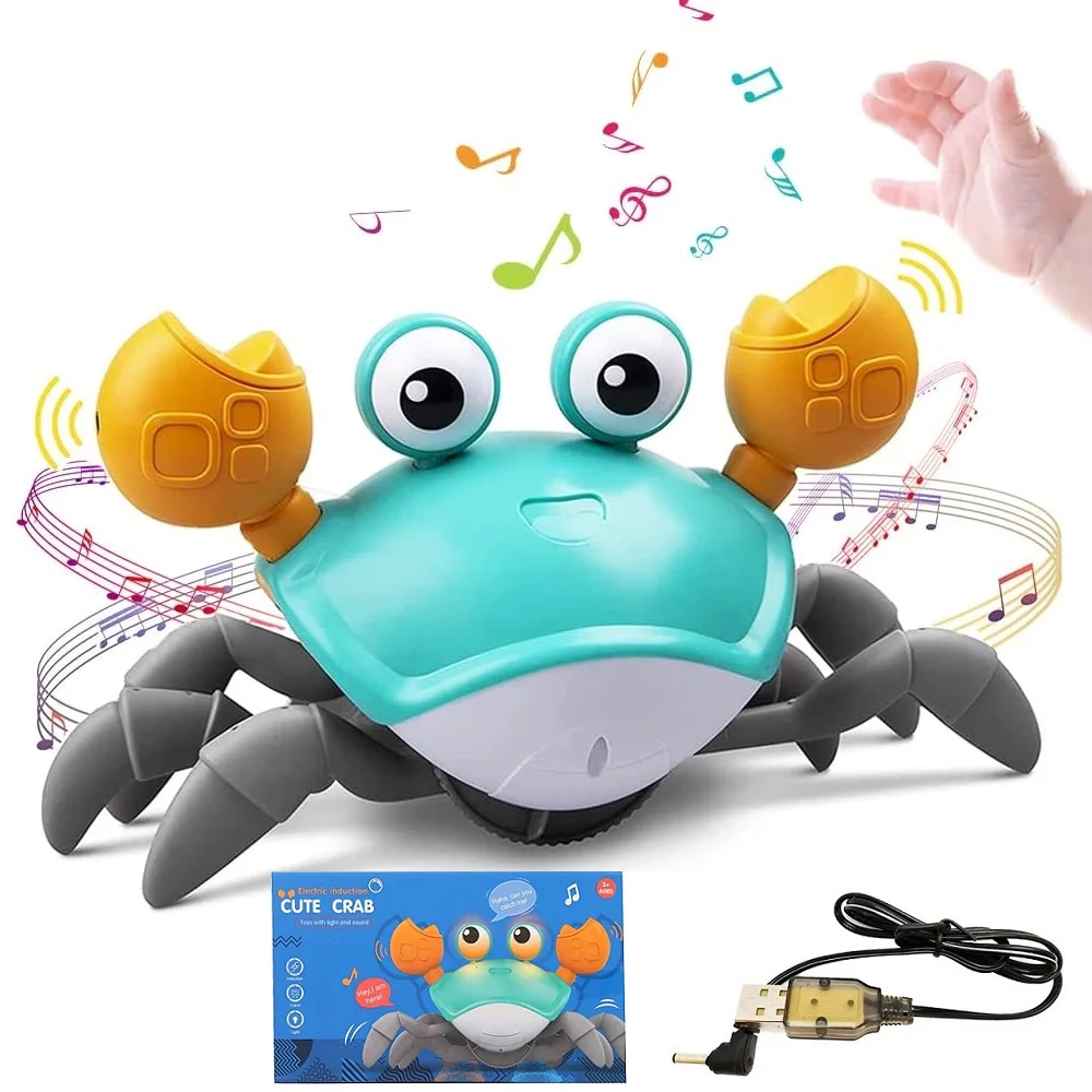 Dancing-Crab-Run-Away-Toy-for-Babies-Crawling-Interactive-Escape-Crabs-Fuj-o-Toys-Baby-Birthday.webp Dancing Crab Run Away Toy for Babies Crawling Interactive Escape Crabs Fujão Toys Baby Birthday Gift VIP Dropshipping with Box - Image 1