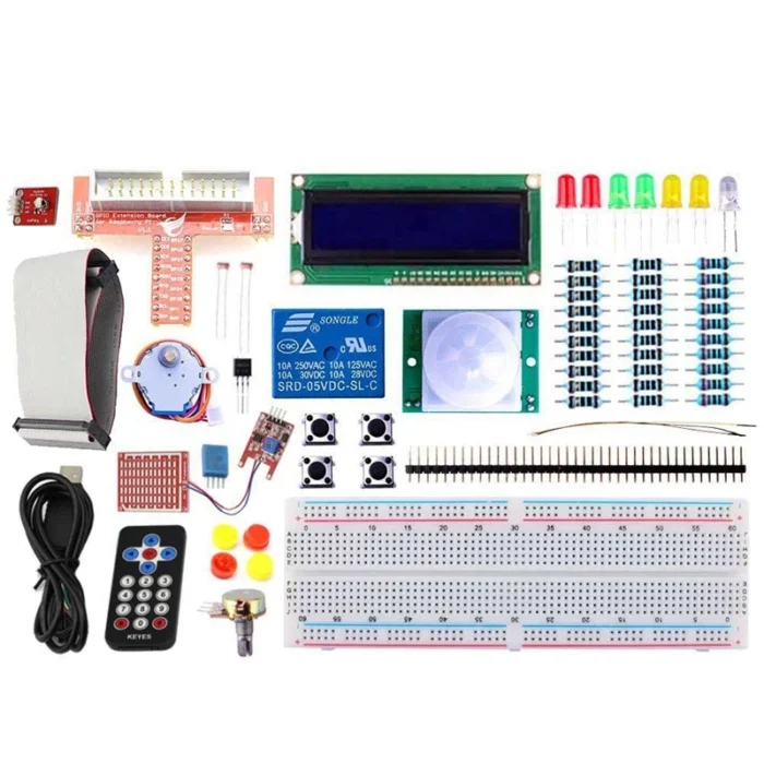 Elecrow Raspberry Pi Starter Kit Learning GPIO Electronics DIY Basic Kit IR Receiver Sensor/Switch/LCD/DS18B20 With Box Packing - Image 1