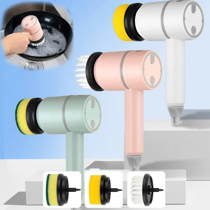 Electric Cleaning Brush Multi-functional Home USB Rechargeable Electric Rotary Scrubber Household Appliances Cleaning Gadget - Image 1