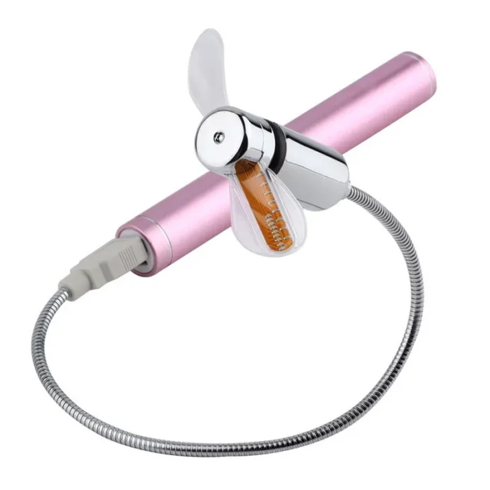 Hand Mini USB Fan Portable Gadgets Flexible Gooseneck LED Clock Cool For Laptop PC Notebook Real Time Display Durable Adjustable - Image 5
