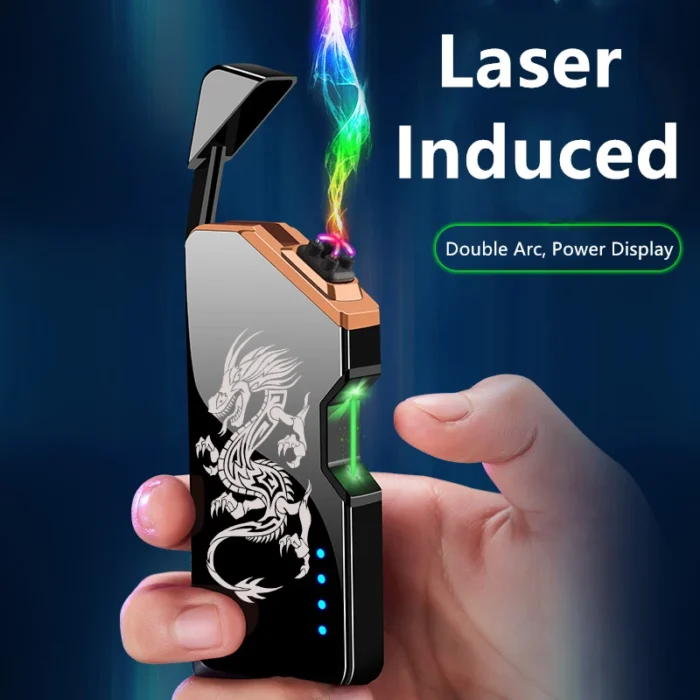Infrared Induction Electric Lighter Novelty Windproof USB Rechargeable Cool Gadgets Technology Smart Smoking Accessories For Men - Image 1