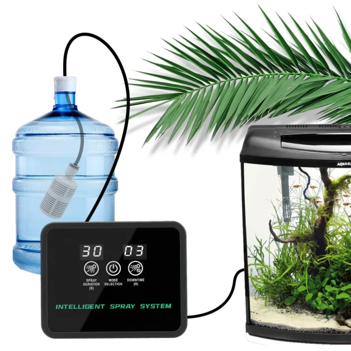 Intelligent Automatic Reptile Fogger Touch Screen Sprinkler Control Electronic Humidifier Timer Mist Rainforest Spray System Set - Image 1