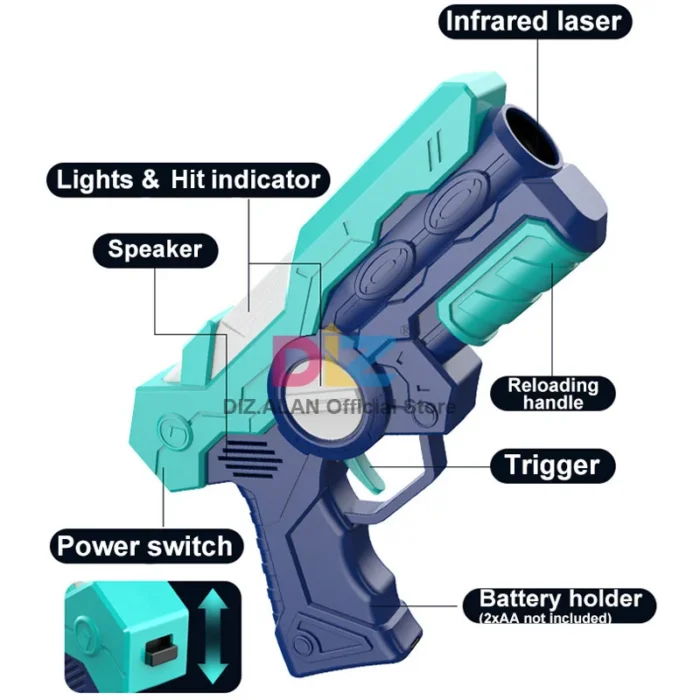 Kids Laser Tag Toy Guns Electric Infrared Gun For Child Laser Tag Battle Game Toys Weapon Pistols Gift For Boys Outdoor Games - Image 5