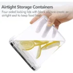 Kitchen Food Storage Containers Set, Pantry Organization and with Easy Lock Lids, 8 Pieces &Organ - Image 4