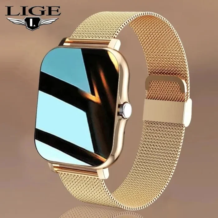 LIGE 2024 Smart Watch For Men Women Gift Full Touch Screen Sports Fitness Watches Bluetooth Calls Digital Smartwatch Wristwatch - Image 1