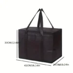 Large Capacity Insulated Grocery Bags Foldable Reusable Soft Cooler Bag Lightweight Hot Cold Takeout Food Delivery Bag - Image 2