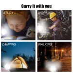 Mini Pocket Card USB Power LED Keychain Bedroom Night Light 0.2W USB LED Bulb Book Light For Laptop PC Powerbank USB Gadgets New - Image 4