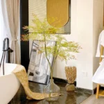 New Artificial Southern India Large Bamboo Leaf Tropical Rainforest Green Tree Garden Outdoor Living Room Bonsai Home Decoration - Image 6