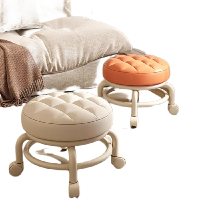 Relaxing Swivel Dining Chairs Mobile Portable Camping Nordic Living Room Chairs Low Desk Silla Plegable Home Furniture LJ50DC - Image 6