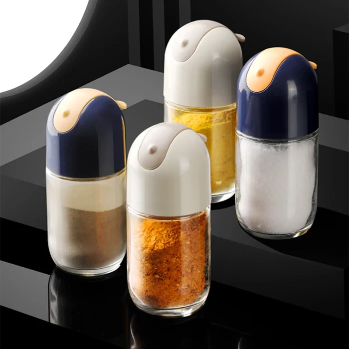 Seasoning Jar Salt Sugar Jar Fetish Sprinkling Seasoning Bottle Portable Desktop Household Kitchen Seasoning Bottle spice set - Image 1