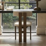 Vintage Designer Chairs High-end Solid Wood Home Dining Room Furniture Light Luxury Living Room Leisure Stools with Backrest - Image 4