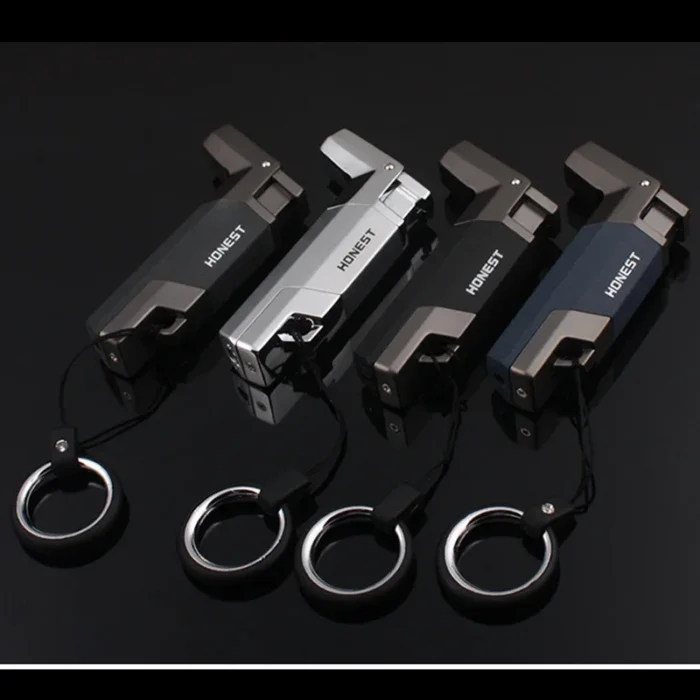 Windproof Portable Turbine Spray Gun Butane Lighter , Key Ring, Cigar Cigarette Accessories, Outdoor Gadgets, Men's Gift - Image 2