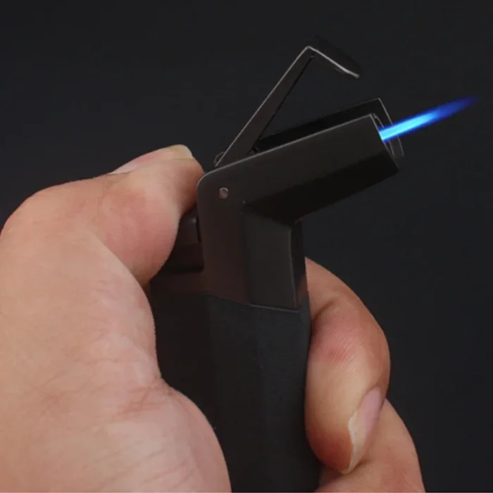 Windproof Portable Turbine Spray Gun Butane Lighter , Key Ring, Cigar Cigarette Accessories, Outdoor Gadgets, Men's Gift - Image 4